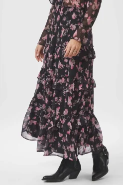 Toddy Marigold Print Skirt 165526*Neo Noir Hot