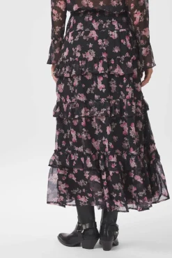 Toddy Marigold Print Skirt 165526*Neo Noir Hot