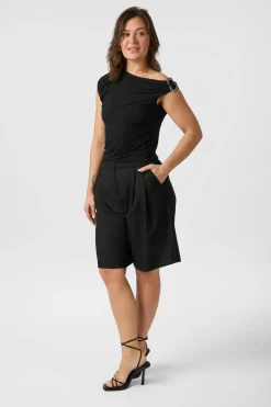 Tolla Jersey Top 165562*Neo Noir Discount