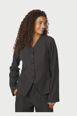 Neo Noir Toots Structure Blouse 167142< Sæt 🛍️|Bluser & Skjorter