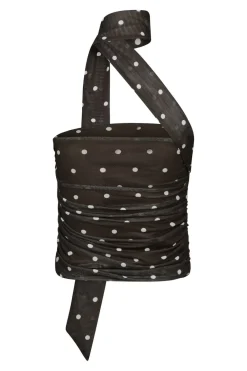 Torinti Mesh Dot Top 165892*Neo Noir Clearance