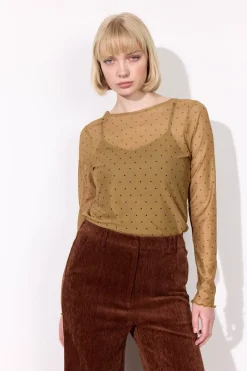 Tova Mesh Blouse 25935*Hunkøn New
