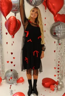 Liberte Tulle-Ls-Bow-Dress 22124< Kjoler