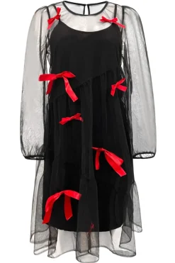 Liberte Tulle-Ls-Bow-Dress 22124< Kjoler