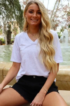 Ulla-Ss-Vneck-Tshirt*Liberte Clearance