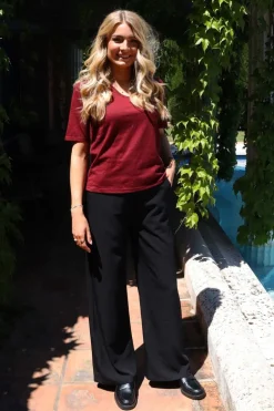 Ulla-Ss-Vneck-Tshirt 21675*Liberte New