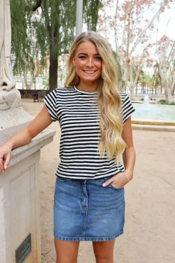 Liberte Ulla-Stripe-Tshirt< T-Shirts & Toppe