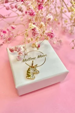 Mellow Moon Unicorn vedhæng< Halskæder