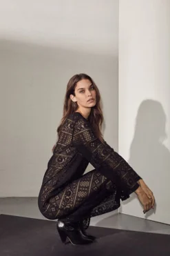 Utopia Lace Ls Buckle Dress HL10081*Haute L'Amitié Outlet