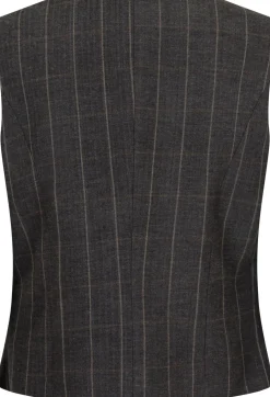 Vendetta Soft Check Vest*Neo Noir Discount