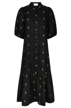 Neo Noir Veronica Flower Emb Dress 166846< Kjoler