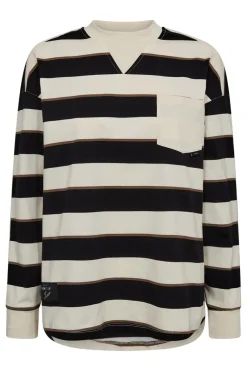 Veronica Stripe Tee Sweat HL10295*Haute L'Amitié Clearance