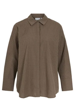 Vila Vichek L/S Shirt< Bluser & Skjorter|Ammevenligt Tøj