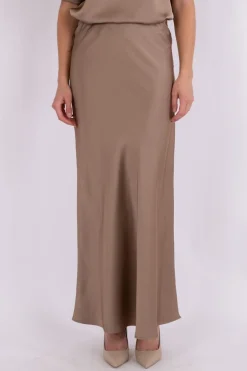 Vicky Heavy Sateen Skirt*Neo Noir Clearance