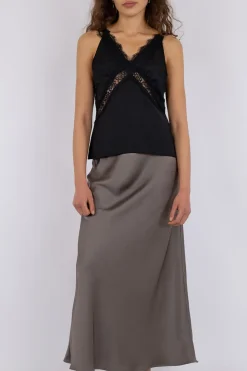 Neo Noir Vicky Heavy Sateen Skirt< Nederdele