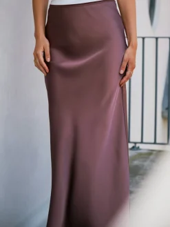 Vicky Heavy Sateen Skirt 159588*Neo Noir Best