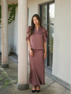 Vicky Heavy Sateen Skirt 159588*Neo Noir Best