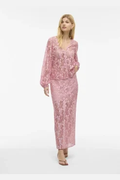 Vihibo Midi Lace Skirt*Vila Outlet