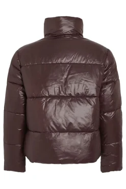 Vila Vilidda L/S Shinny Puffer Short Jacket< Overtøj & Jakker