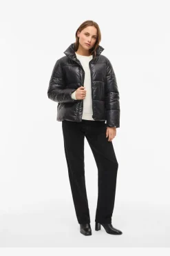 Vilidda L/S Shinny Puffer Short Jacket*Vila Online