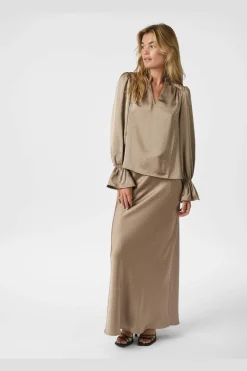 Neo Noir Viso Heavy Sateen Bedaz Skirt 166890< Nederdele