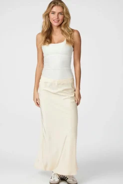 Neo Noir Viso Heavy Sateen Skirt 165067< Nederdele