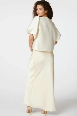 Neo Noir Viso Heavy Sateen Skirt 165067< Nederdele