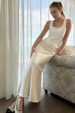 Neo Noir Viso Linen Skirt< Nederdele