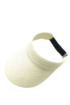 Visor Straw Elastic Hat*A-bee Clearance