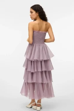 Vero Moda Vmdelilah Sl Smock Ruffle Dress< Kjoler