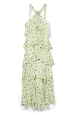 Vero Moda Vmfelicia Sl Ruffle Maxi Dress< Kjoler