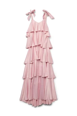 Vmfelicia Tiestrapruffle Maxi Satin Dres*Vero Moda Clearance