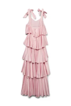 Vmfelicia Tiestrapruffle Maxi Satin Dres*Vero Moda Clearance