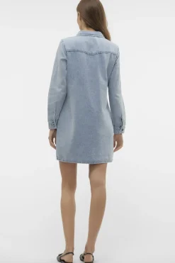Vmjennie Ls Short Denim Dress Mix*Vero Moda Sale