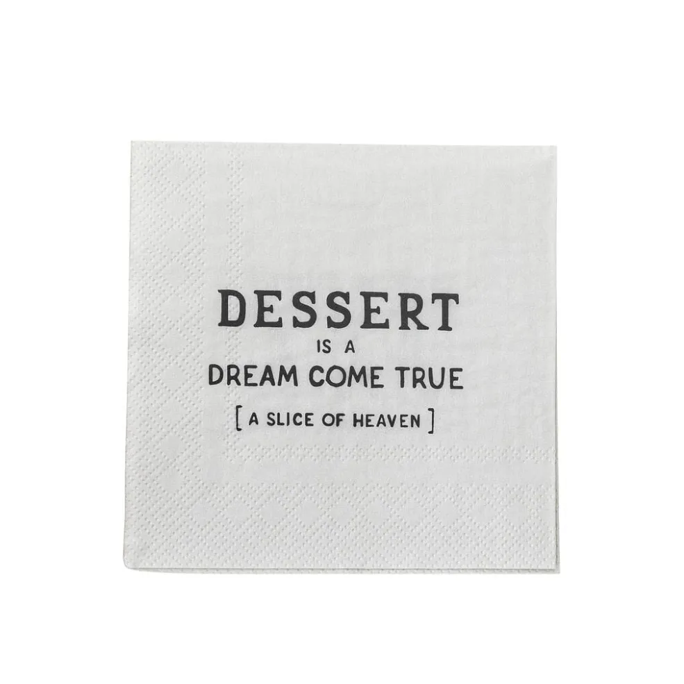 Wendy Serviet, Sort, FSC® Mix, Papir 82062813*Bloomingville Best