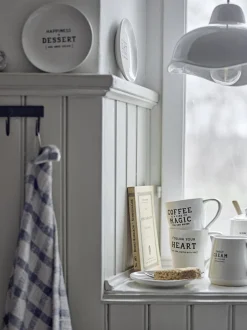 Wendy Tallerken, Hvid, Stentøj 82061412*Bloomingville Online