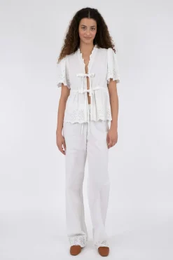 Neo Noir William Embroidery Pants< Bukser, Jeans & Leggings