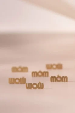 Wow Mom Earring Goldenen*Stine A Discount