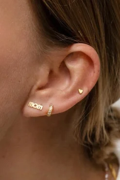Wow Mom Earring Goldenen*Stine A Discount
