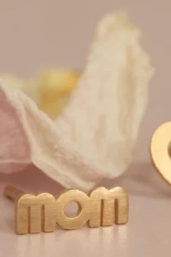 Wow Mom Earring Goldenen*Stine A Discount