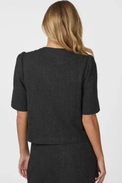 Xanthe Herringbone Blazer 165683*Neo Noir Sale