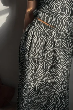 Neo Noir Yara Zebra Long Skirt 164709< Nederdele