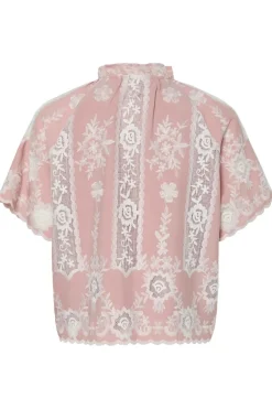 YAS emina Ss Embroidered Shirt Fest< Bluser & Skjorter|Ammevenligt Tøj