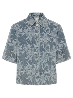 flamera 2/4 Denim Shirt*YAS