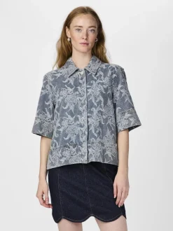 flamera 2/4 Denim Shirt*YAS