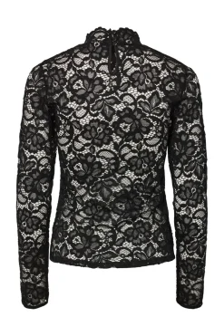 YAS lacey Ls Lace Top< Bluser & Skjorter