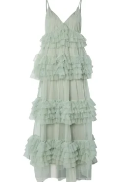 YAS lorraine Strap Maxi Tulle Dress 26038408< Kjoler