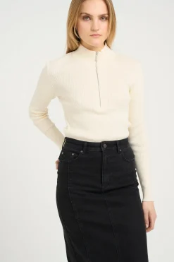 Gestuz Yasmiagz Zipper Pullover 10909819< Bluser & Skjorter|Strik