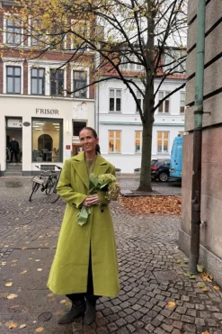 YAS royla Ls Wool Blend Long Coat< Overtøj & Jakker