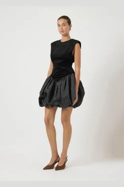 YAS sarah Sl Bubble Hem Dress Gf< Kjoler